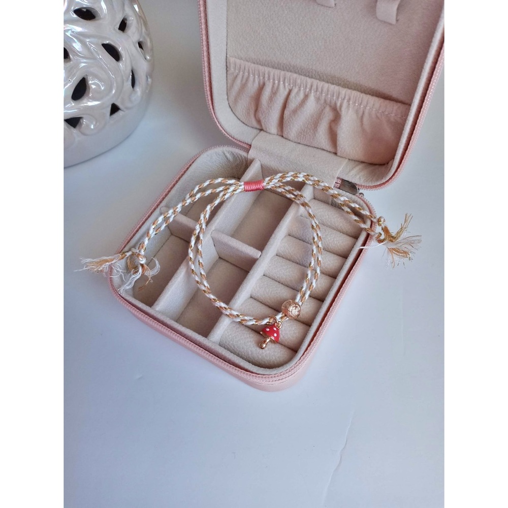 Handmade Orenge Mushroom Bracelet